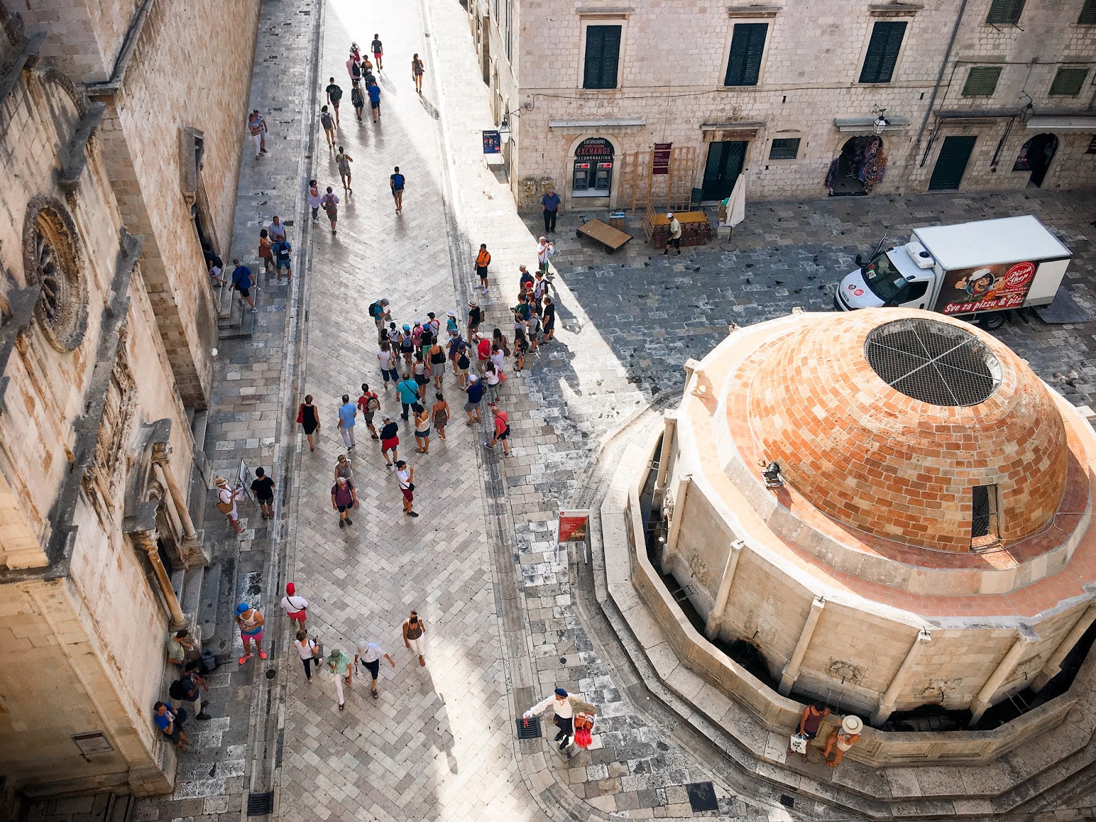 A central square in Dubrovnik.