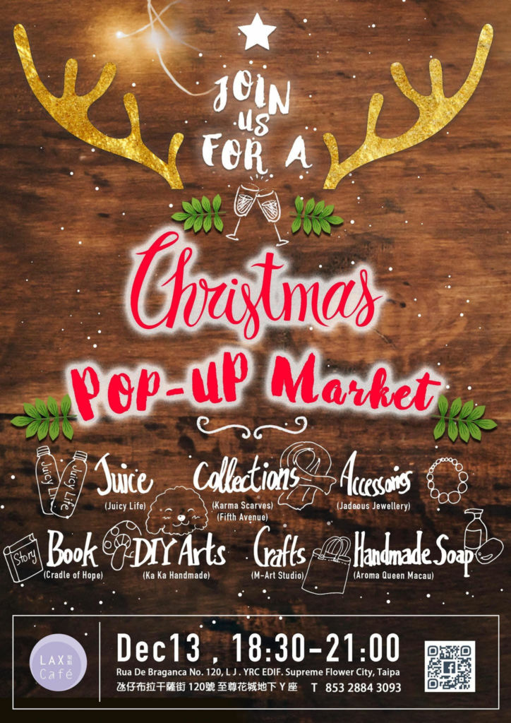 Pop Up Market Christmas Lax Cafe