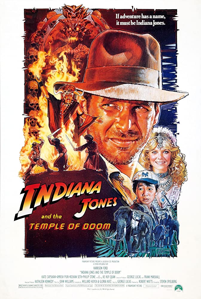 indiana jones and the temple of doom macau poster