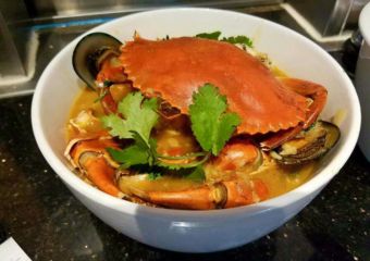 seafood rice with crab