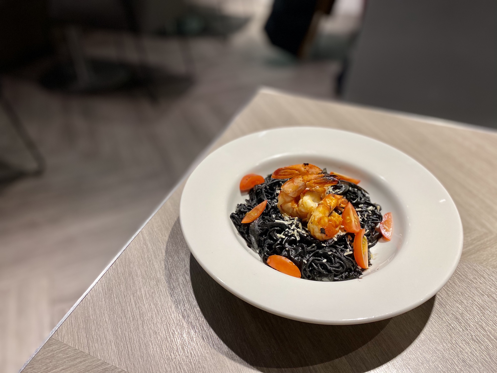 jam and butter one oasis squid ink pasta