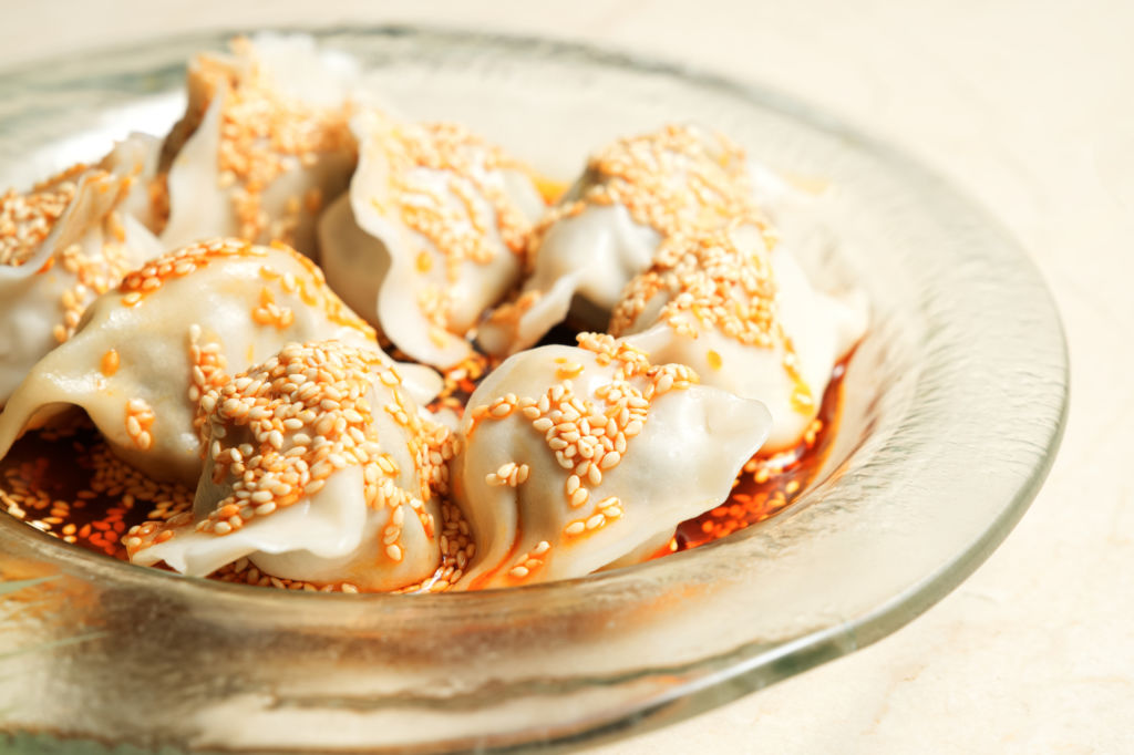 Sichuan pork dumplings