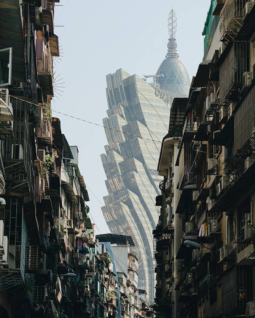 Grand Lisboa street view Macau Lifestyle