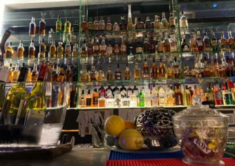 Minibar and Lounge Interior Selection of Drinks Macau Lifestyle