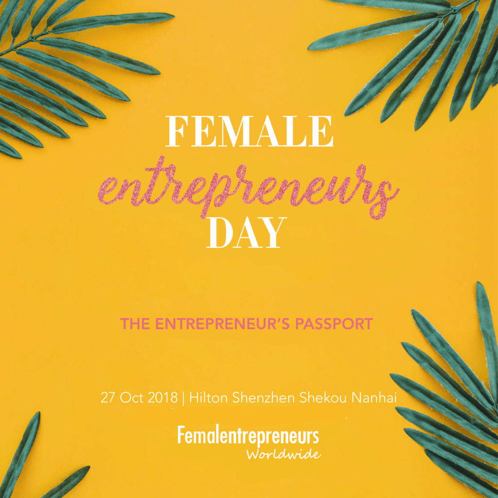 FED Female Entrepreneurs Day October 27 Shenzhen