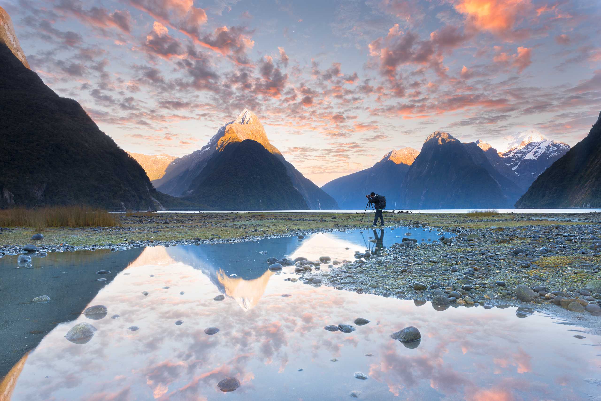 Landscape photography Milford sound New Zealand