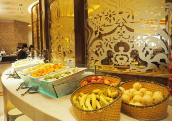 Feast International Buffet breakfast fruits