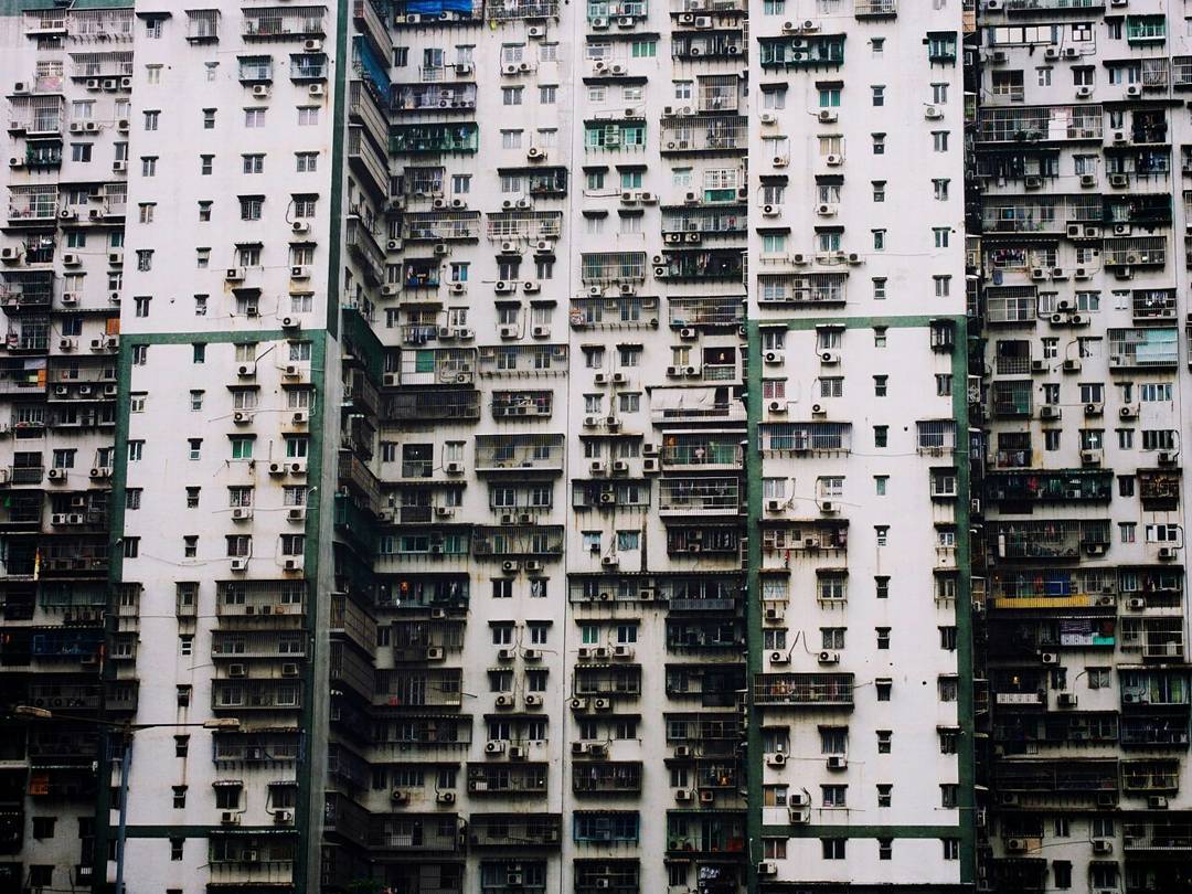 High rise buildings in Fai Chi Kei district of Macau