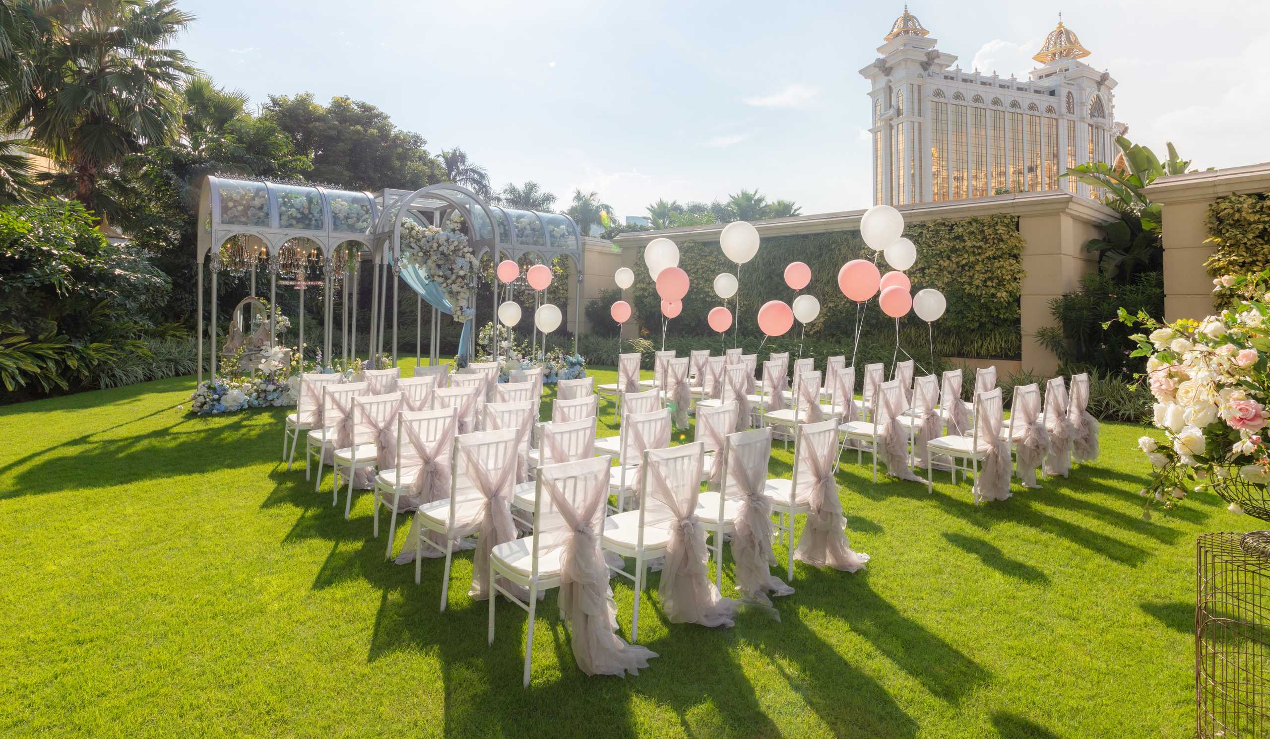 ritz carlton lawn wedding outdoor