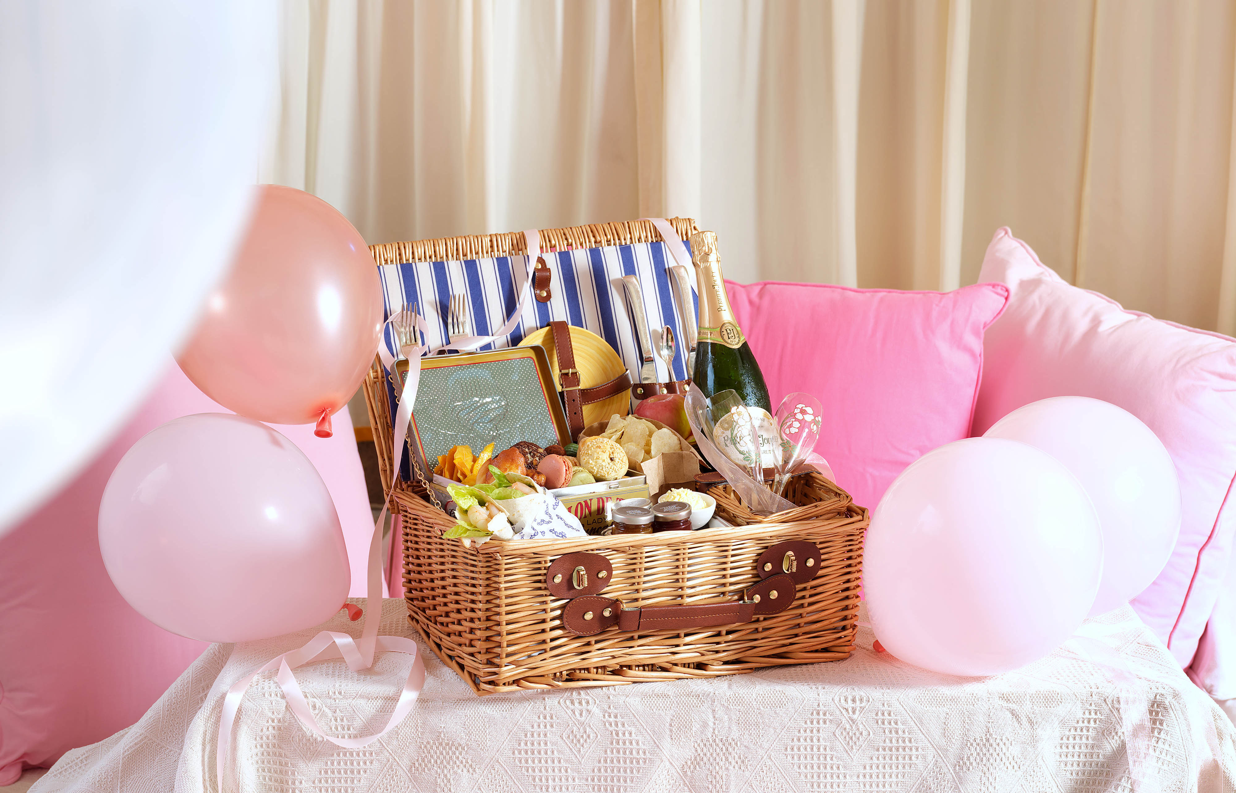 bridal shower snacks at poolside cabana ritz carlton