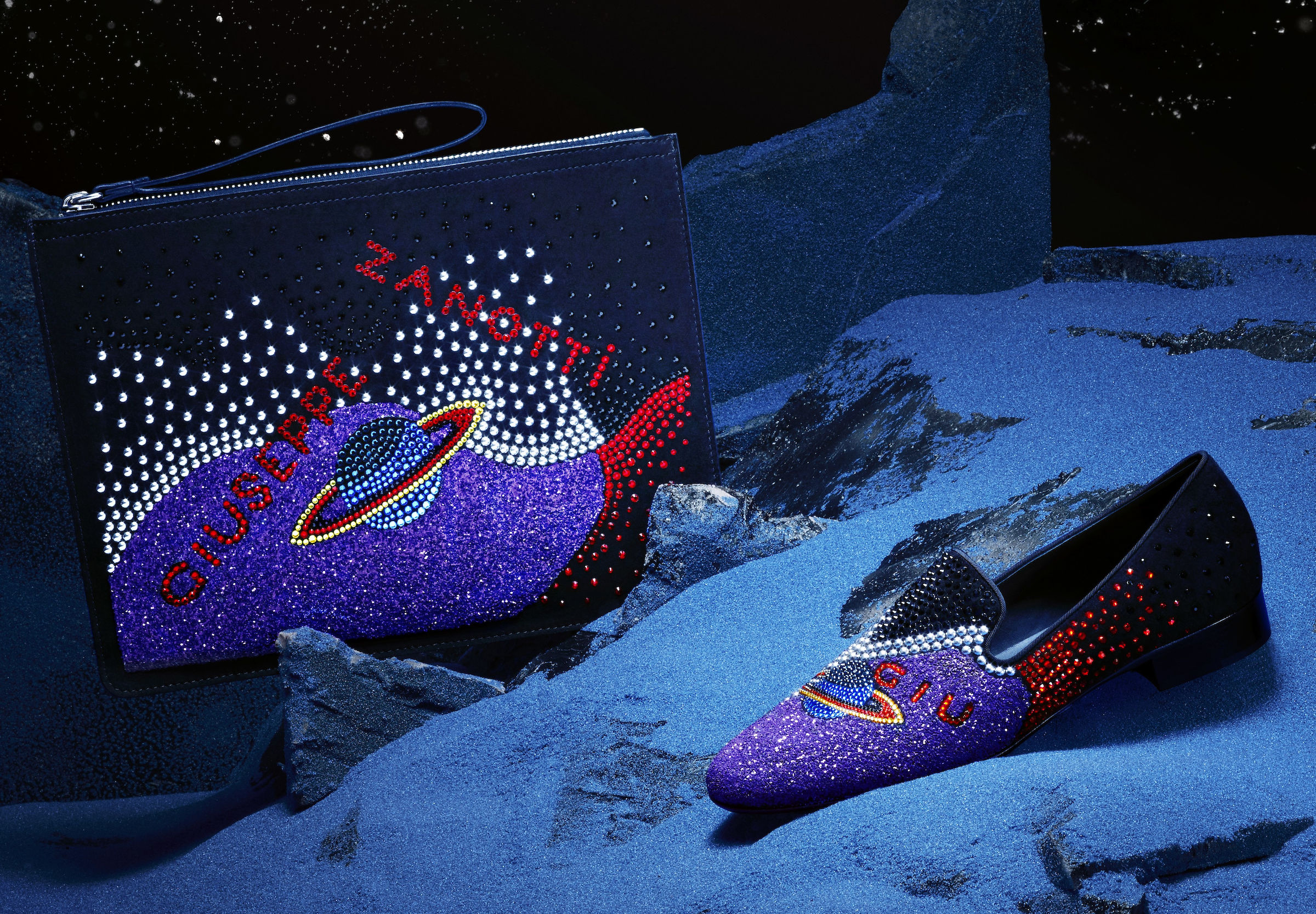 Giuseppe Zanotti Galaxy Collection_Uomo Clutch and Loafer