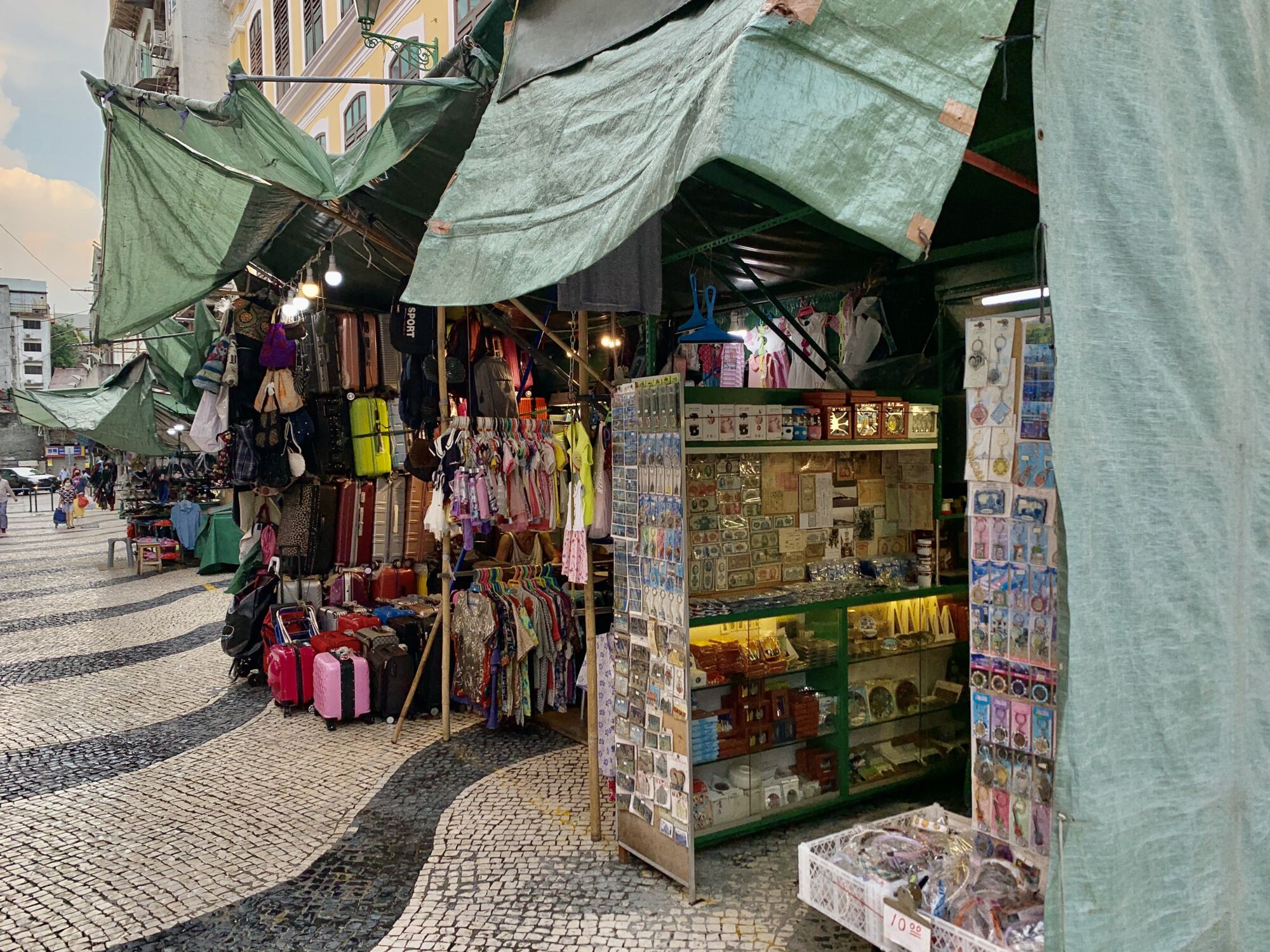 S Domingos Street Market Stalls Macau Lifestyle