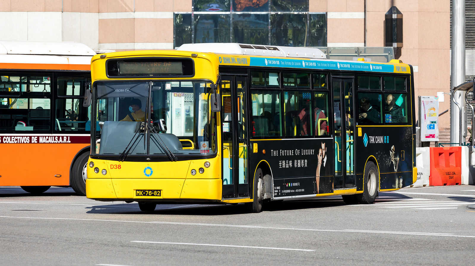 Macau buses modern bus