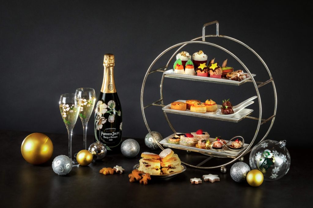 Festive Perrier-Jouët Champagne Afternoon Tea at Lobby Lounge Conrad Hong Kong
