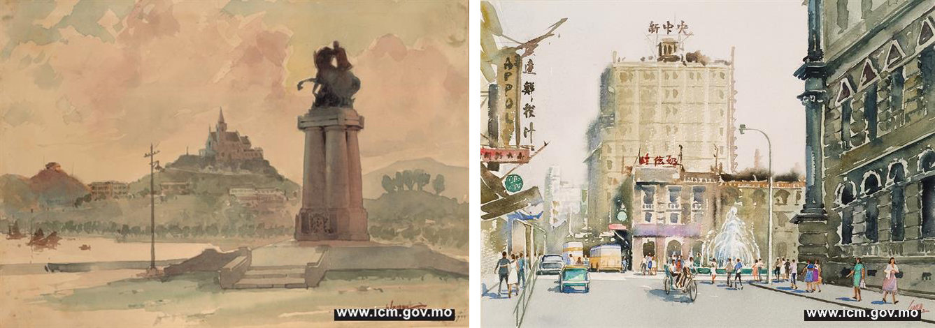 Macao Art Museum watercolor macau