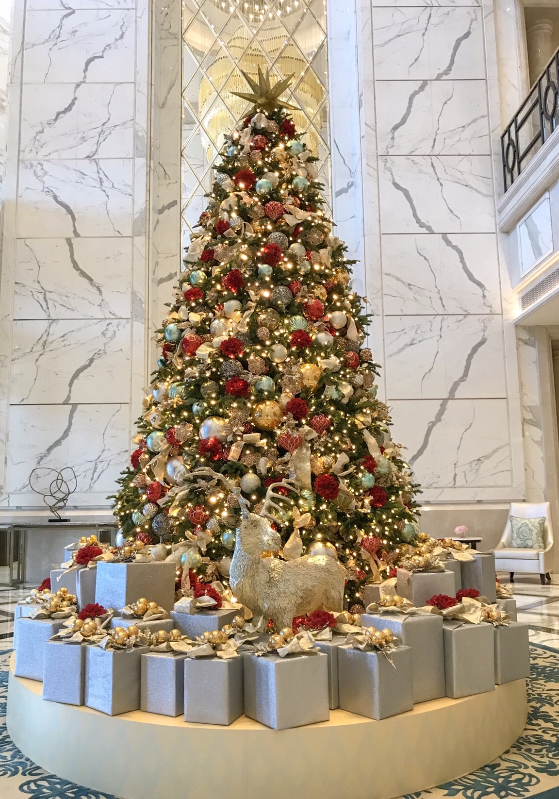 Macau Christmas trees Ritz Carlton