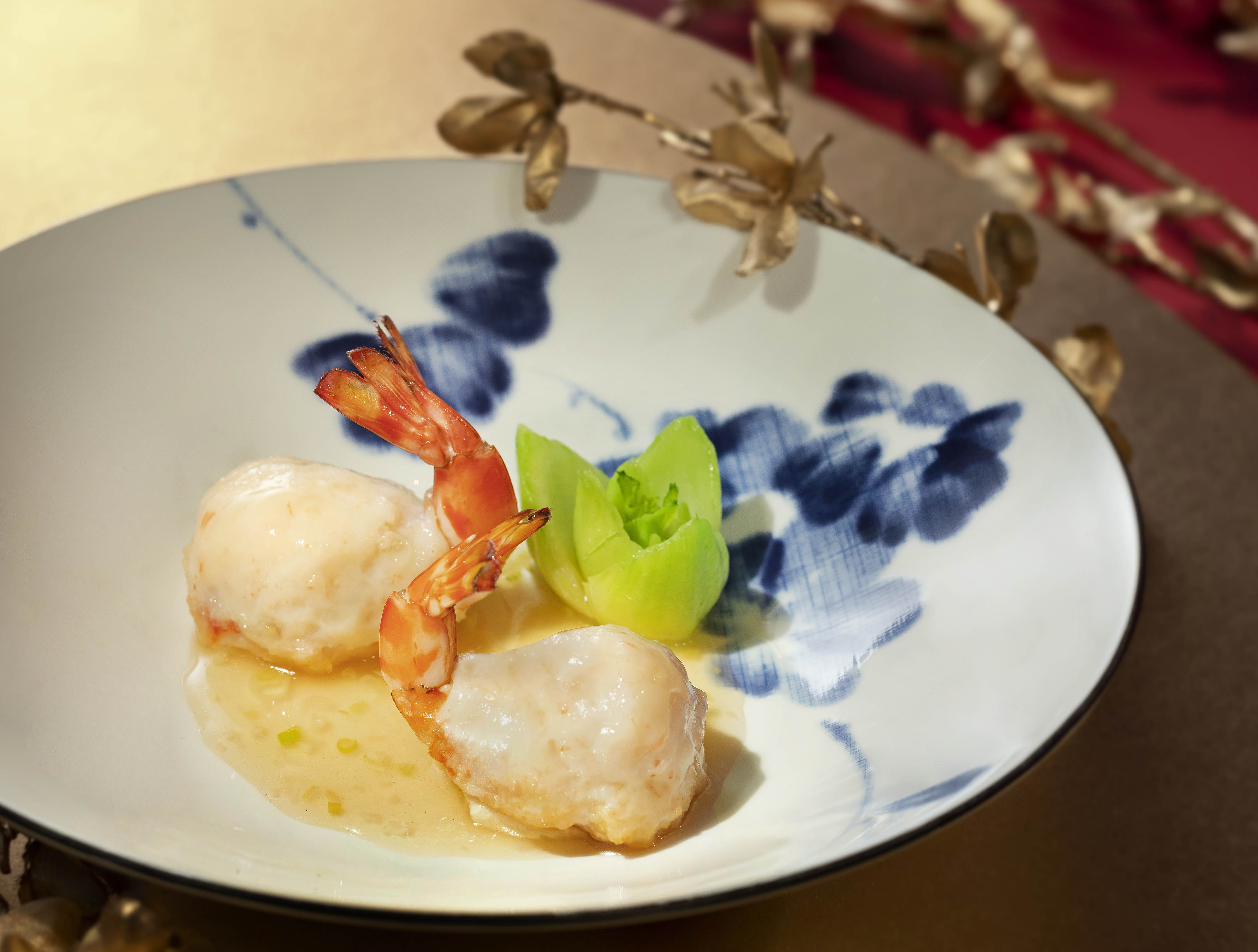 Lai Heen - CNY Promotion 2019 - Pan-seared Kuruma Shrimp with Shrimp Mousse