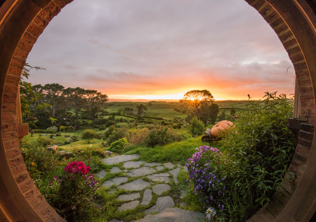 Tourism New Zealand hobbiton-view-from-hobbit-hole