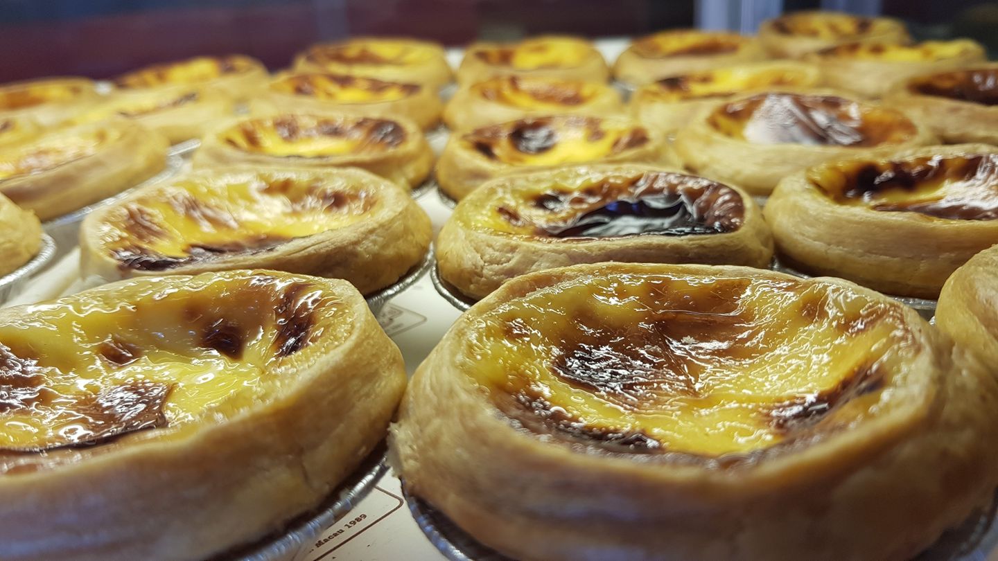 Portuguese pastries Macau egg tart