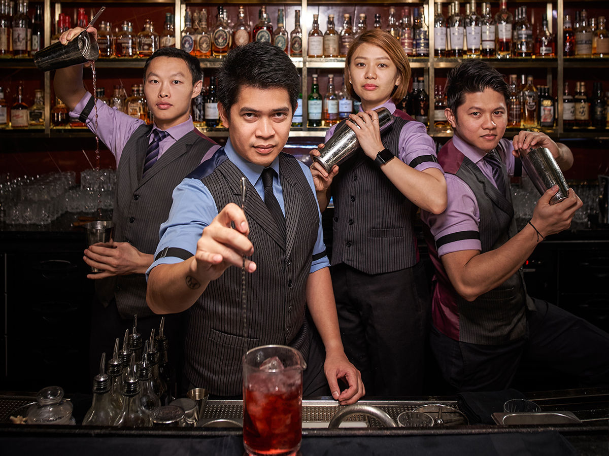 RegentSingapore_Manhattan_BarTeam (from left Frank Hu, Gabriel Carlos, Sophia Kang, Kelvin Saquilayan)