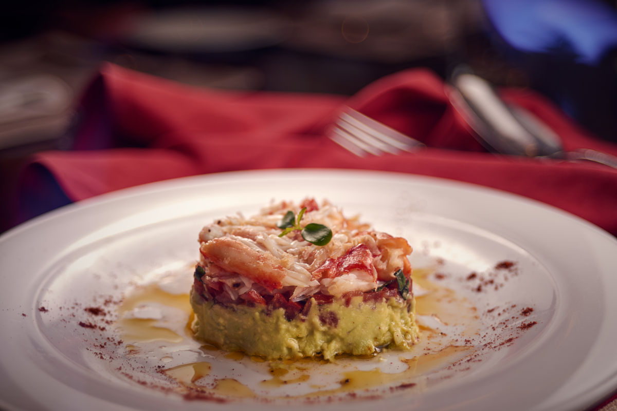 alaskan crab terrine with avocado sheraton v day
