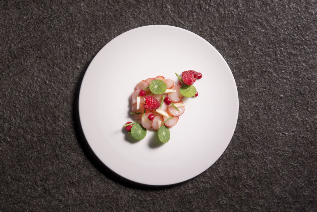 Chef Mauro Colagreco Prawn Raspberry