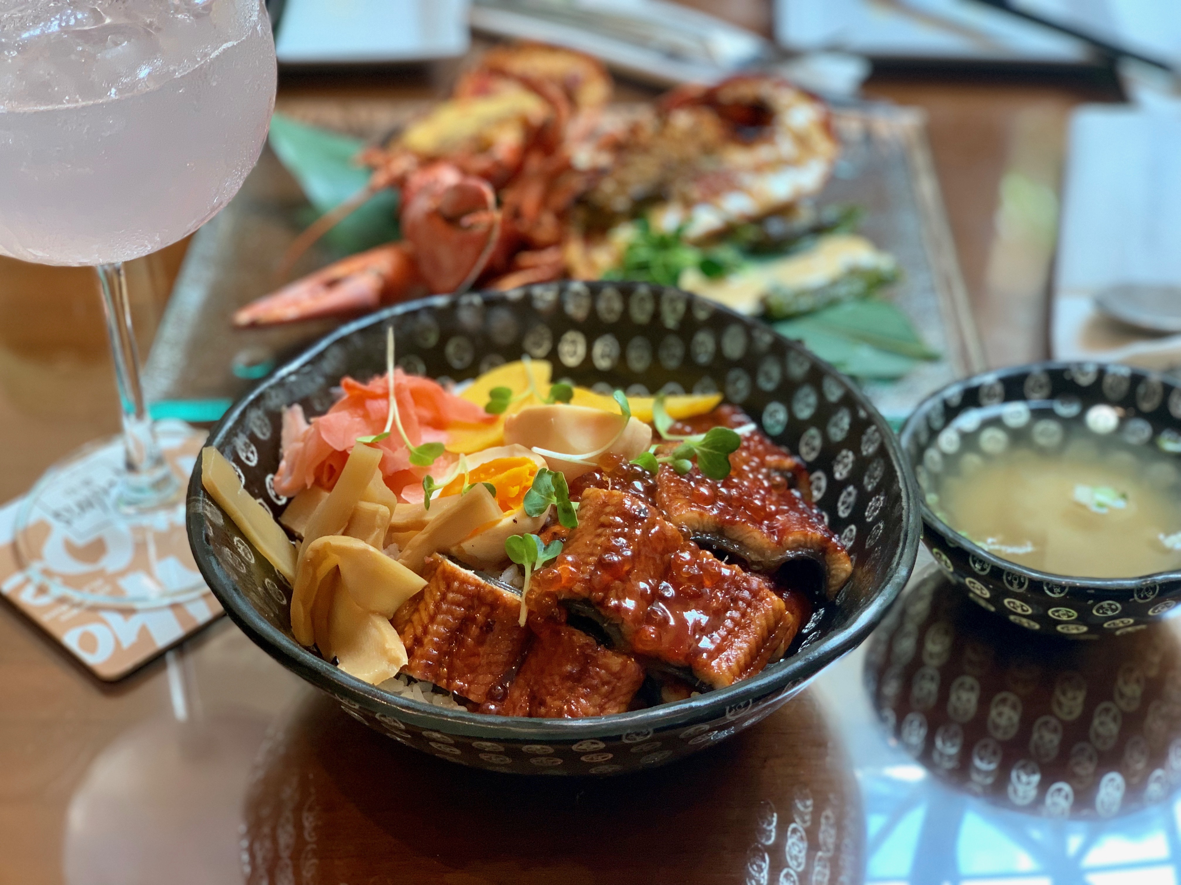 Palms Café and Bar Macau eel donburi