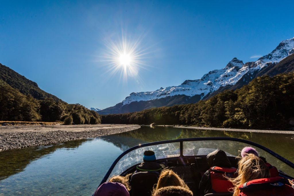 Queenstown Jet boating on the Dart River