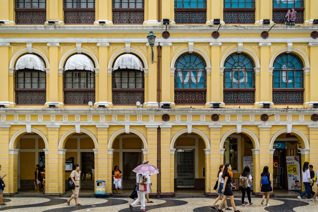 free things to do in Macau Yellow Building Senado Square