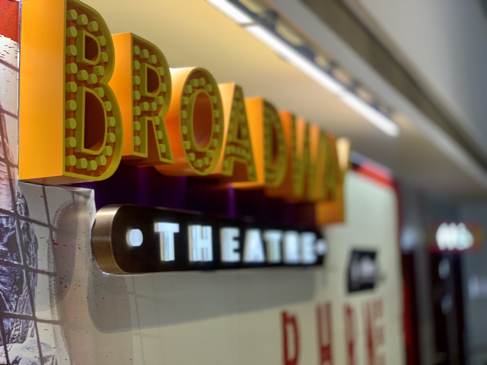 Broadway Theatre Sign Blurred Macau Lifestyle