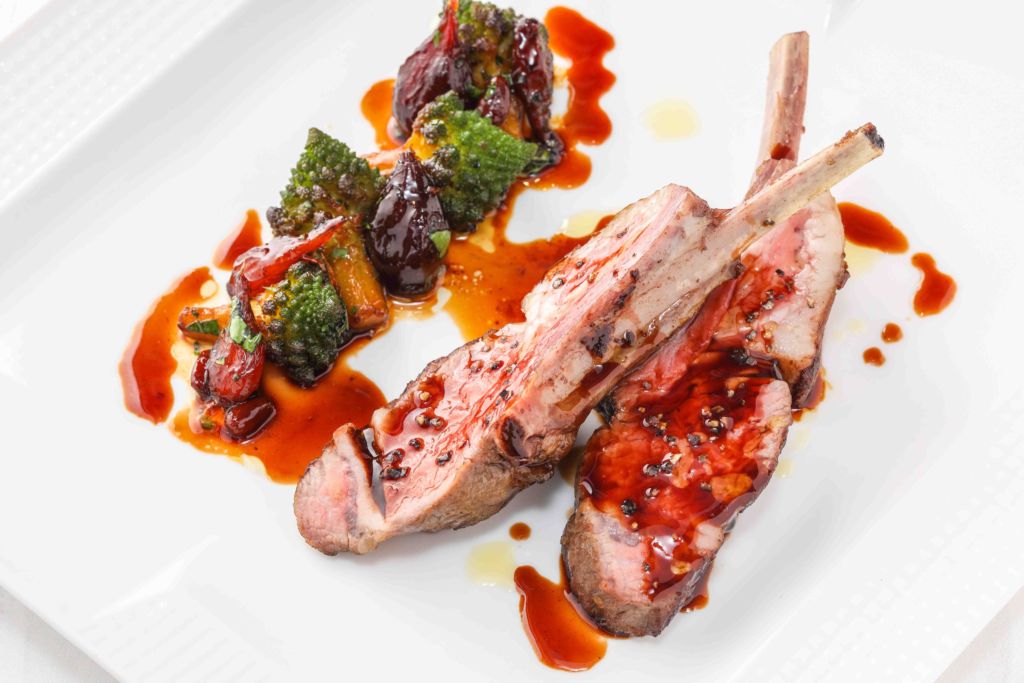 hong kong hot tables june Locanda Roasted Australian Lamb Rack, duo of Romanesco and Pearl Onion Caramelized