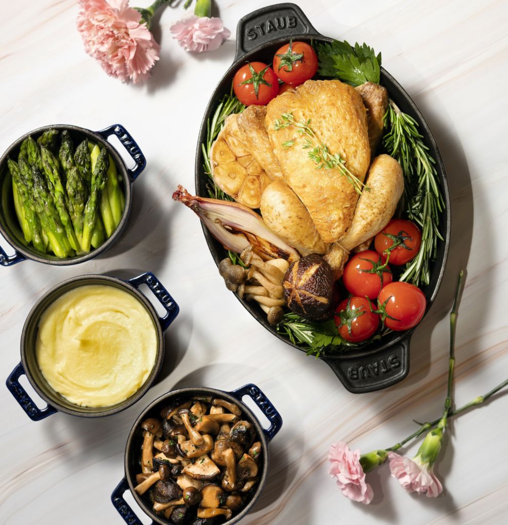 The Ritz-Carlton Cafe – Mother’s Day – Roasted French Poussin with Aromatic Garlic and Herbs