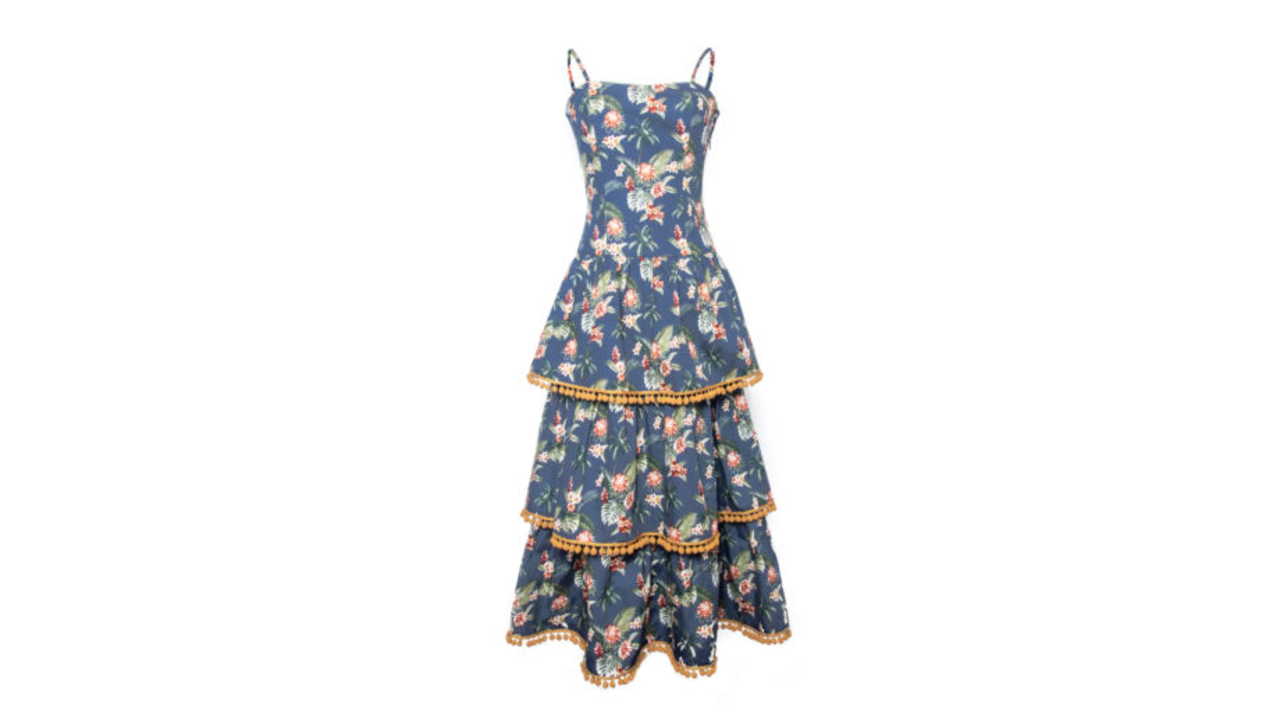 spring floral fashion petersyn flower tier dress