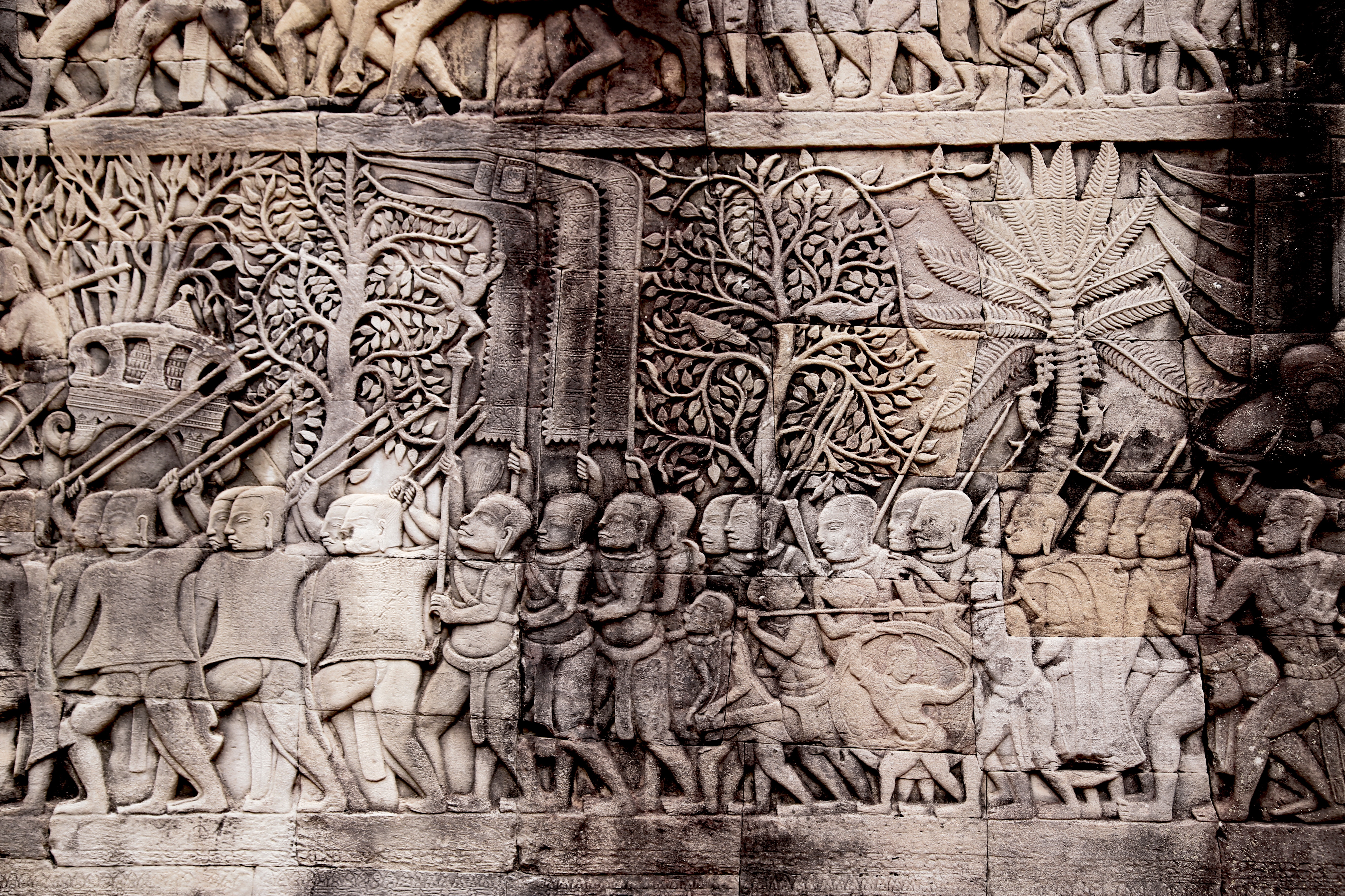 Angkor - ornate wall