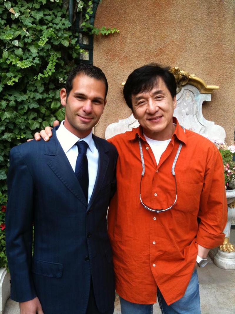 Mikael Kraemer with Jackie Chan