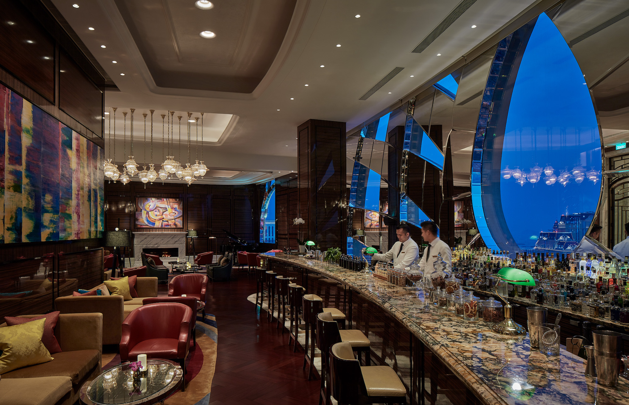 the ritz-carlton bar macau interior