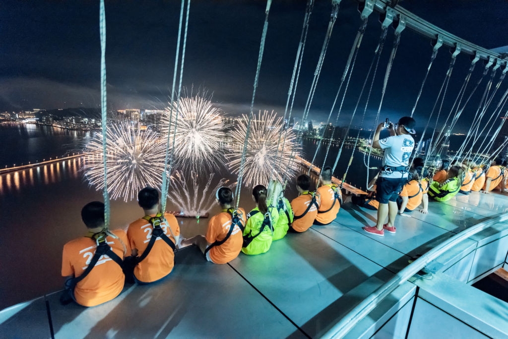 AJ Hackett Macau Tower Spectacular Fireworks at 233 Meters 5