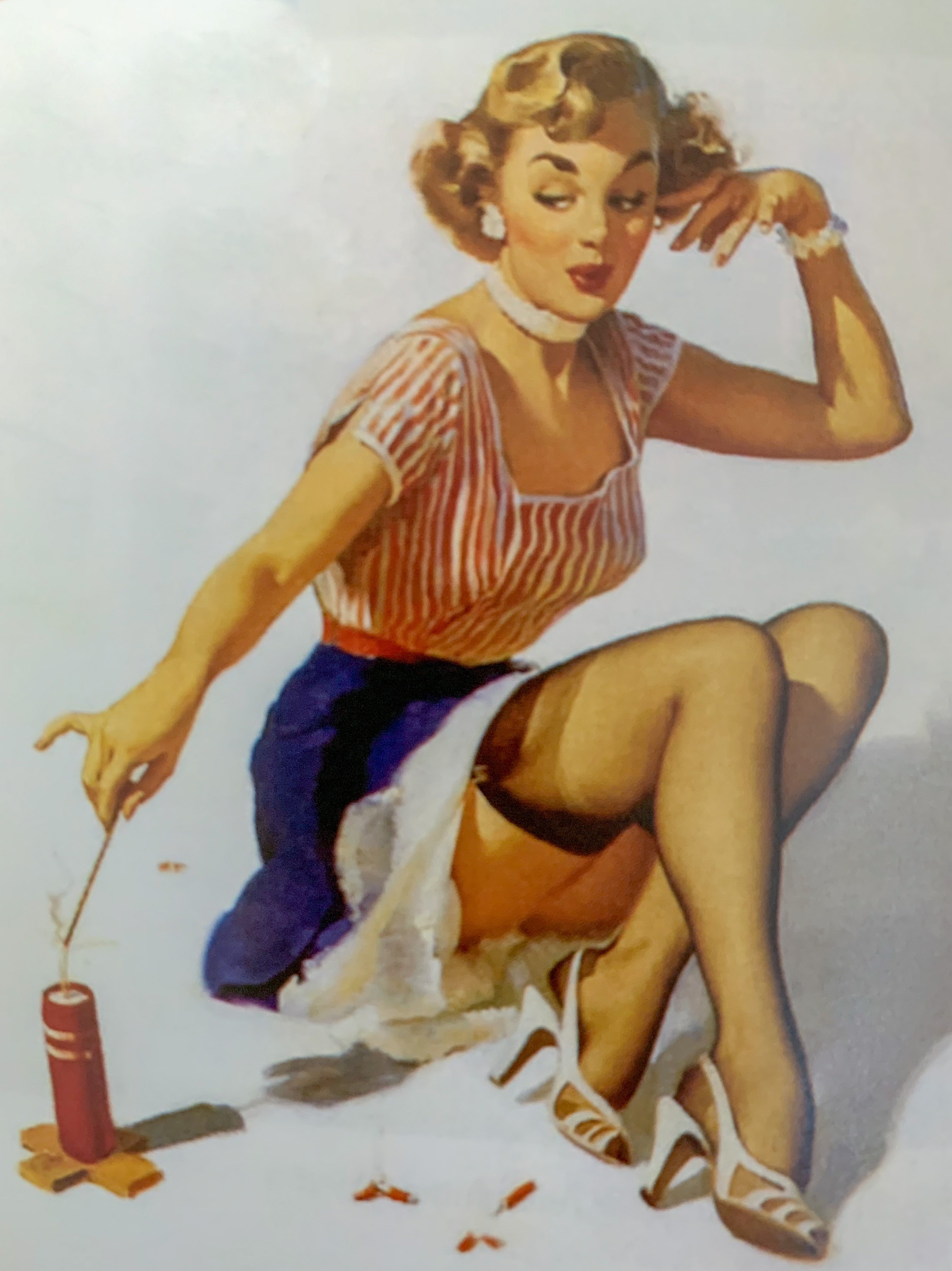Marilyn Monroe in a USA poster for firecrackers