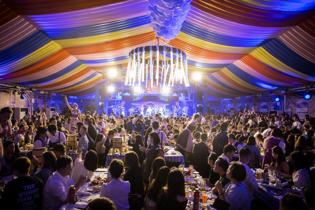 Oktoberfest Macau MGM Cotai 2019 Crowded Space