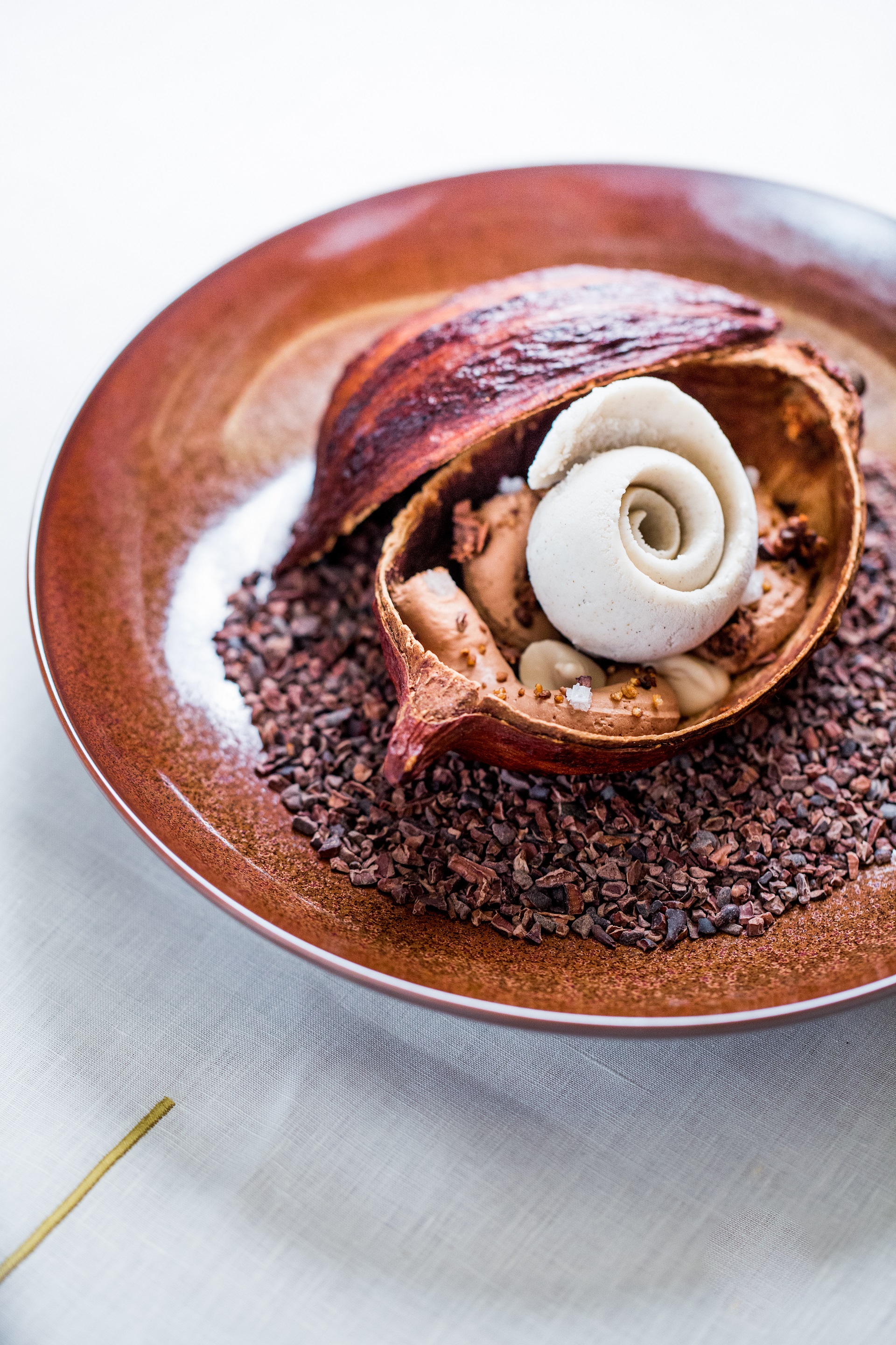 Alain Ducasse Wine Dinner November 2019 Coffee and chocolate from our Manufacture in Paris, toasted buckwheat