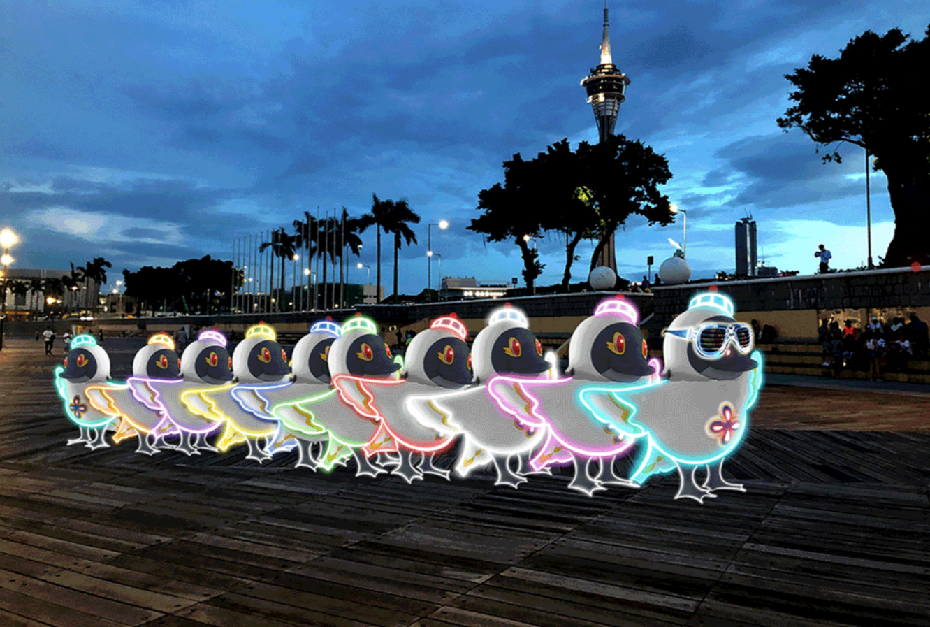 Macao Light Festival 2019 Birds at Nam Van Lakes