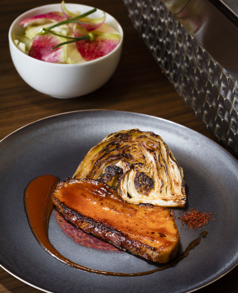 The Landmark Mandarin Oriental Presents SOMMsupper Grilled Japanese Pork, BBQ Sauce & Hakata Cabbage Salad (high res)