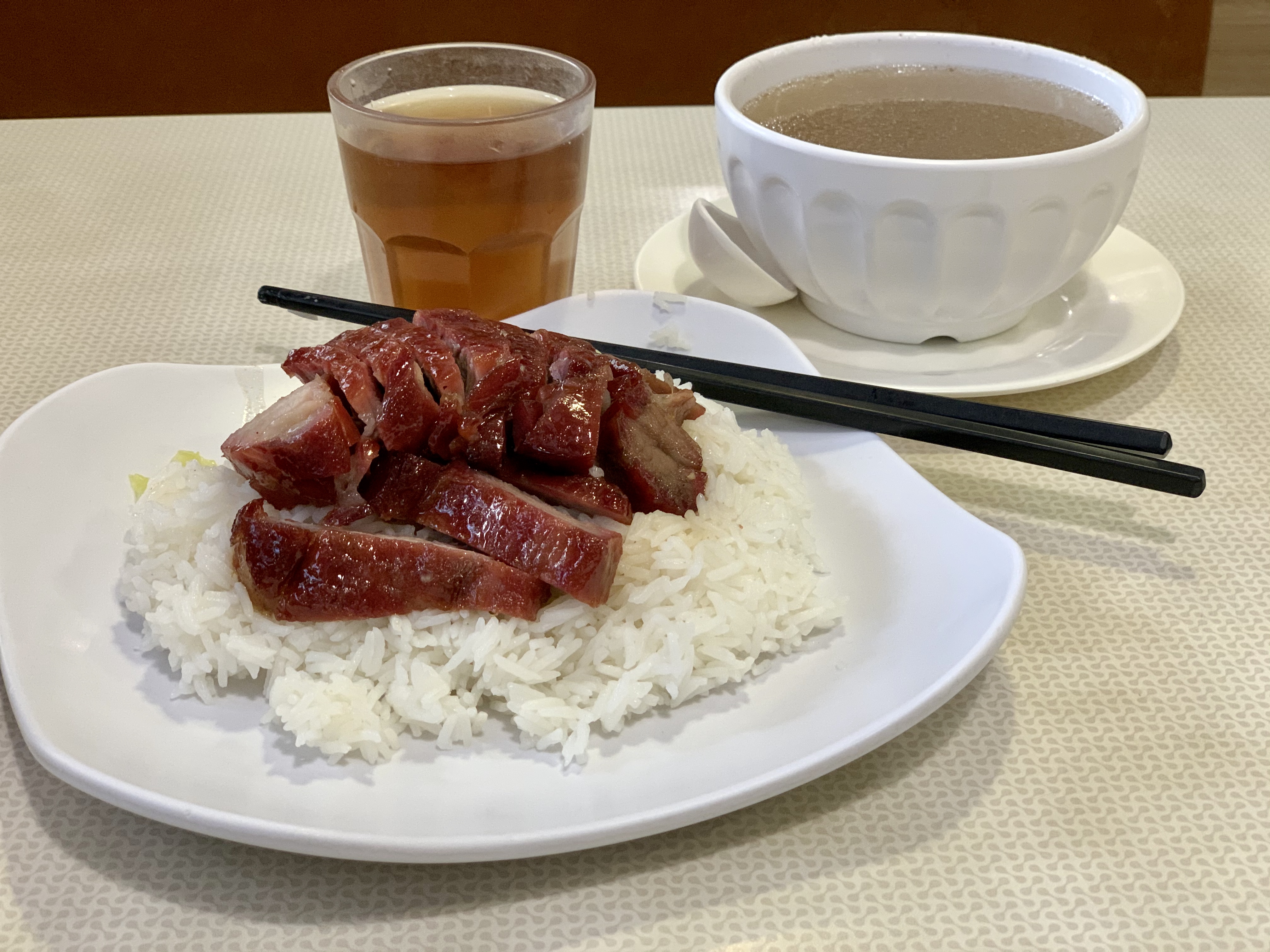 barbecued pork set menu at Duckling Macau Lifestyle
