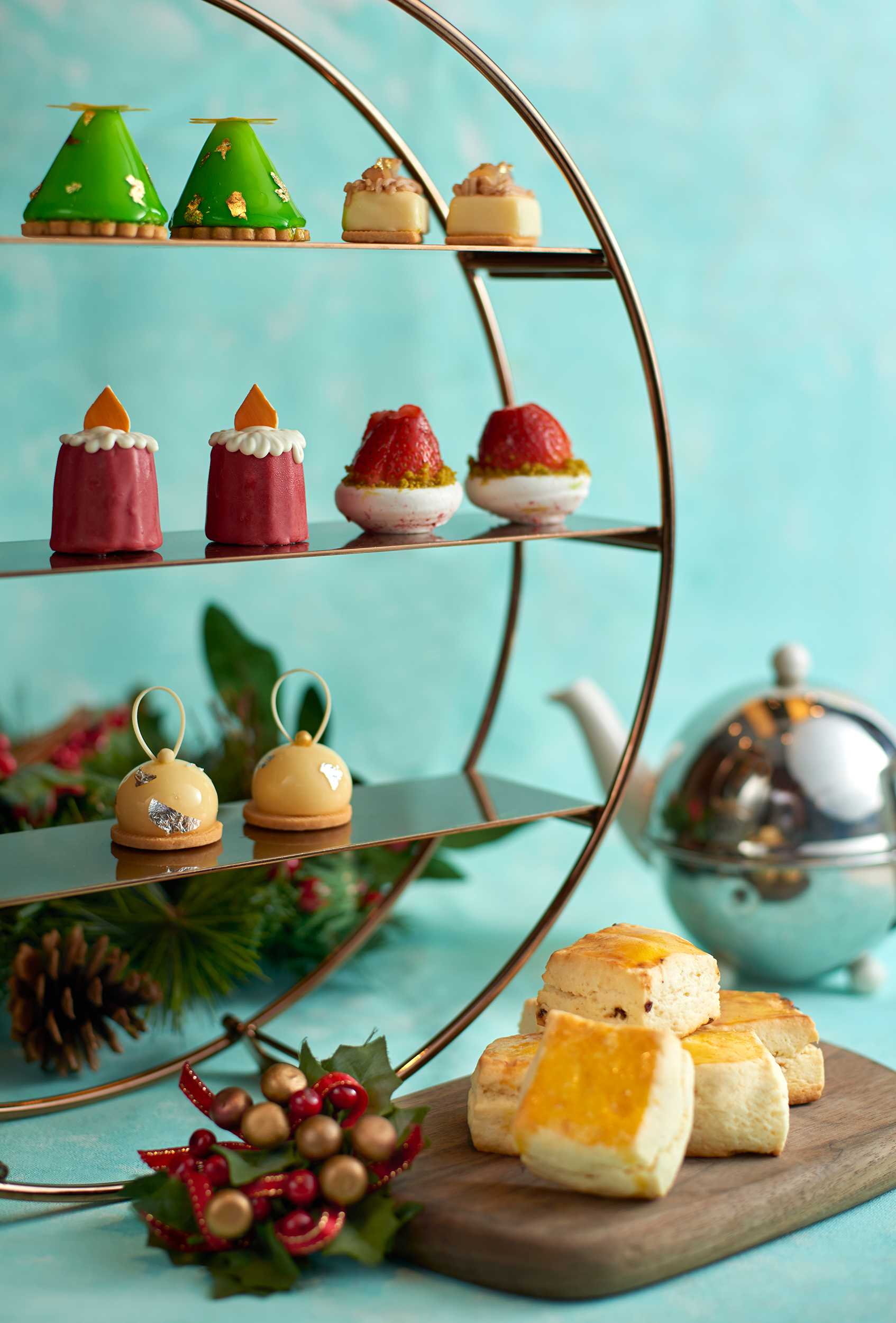 lobby lounge christmas Afternoon Tea set