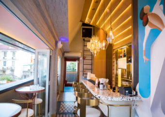 Bar Interior Upstairs Barcelona restaurant on Taipa Village