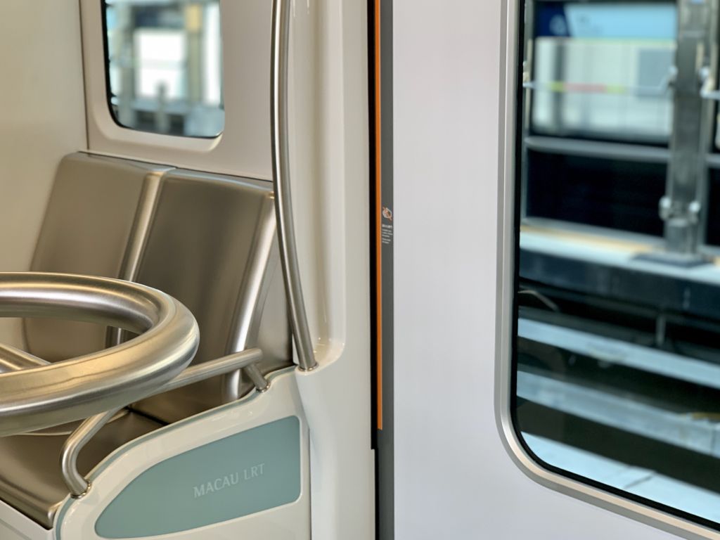 Macau LRT Interior Seats Detail Macau Lifestyle