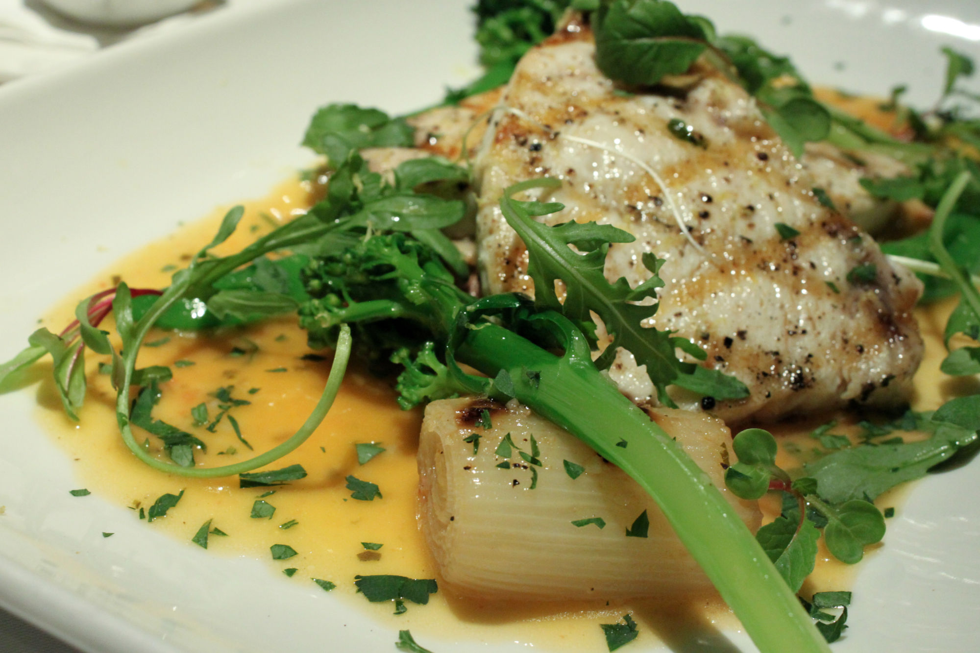 caffe b italian restaurant new menu macau lifestyle grilled swordfish in butter and lemon sauce
