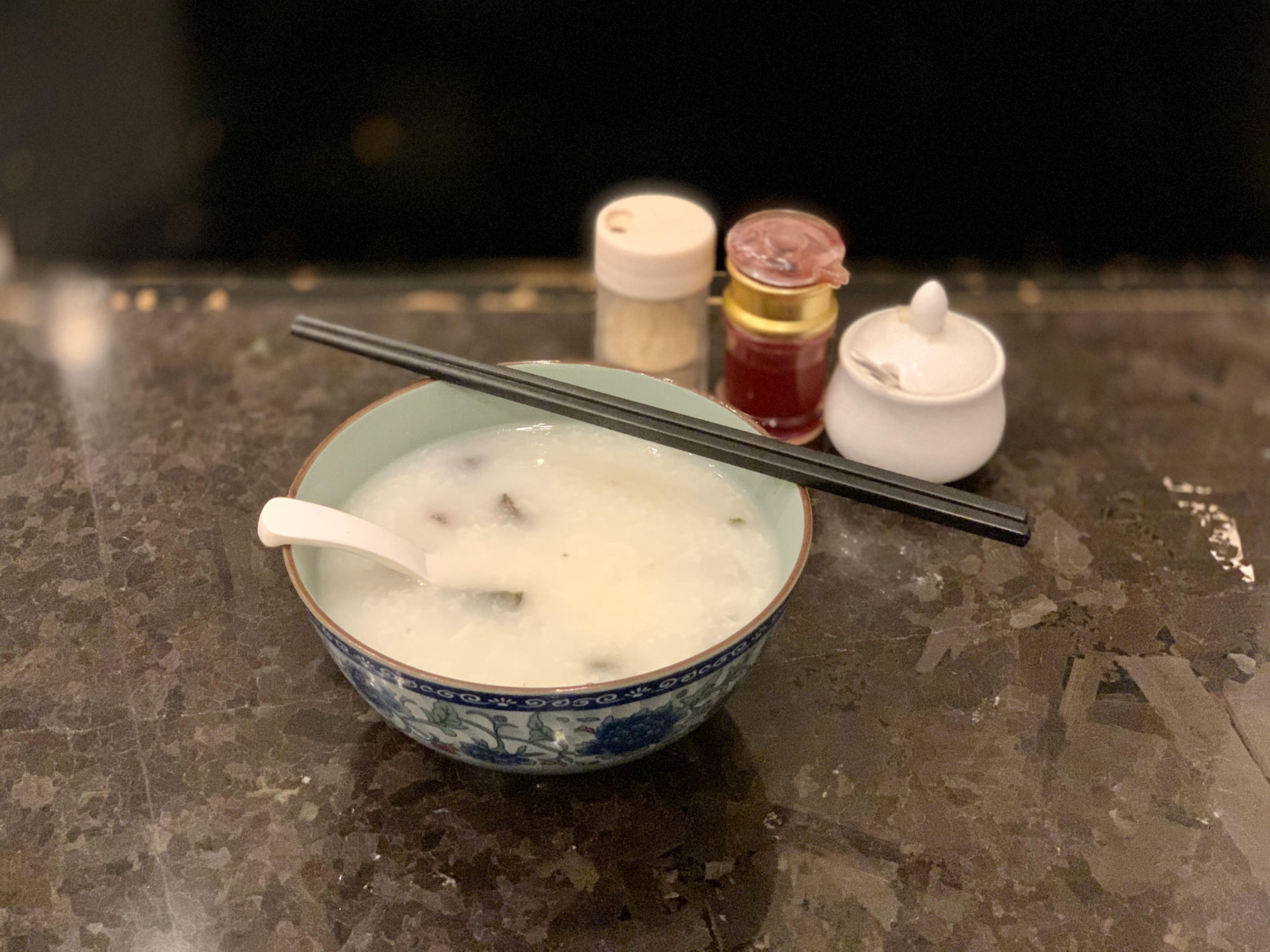 Congee at a Taipa Restaurant Macau Lifestyle