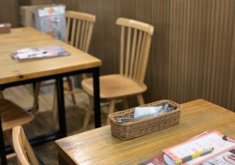 Joy Of Living Cafe Interior Tables with Menus Detail Macau Lifestyle