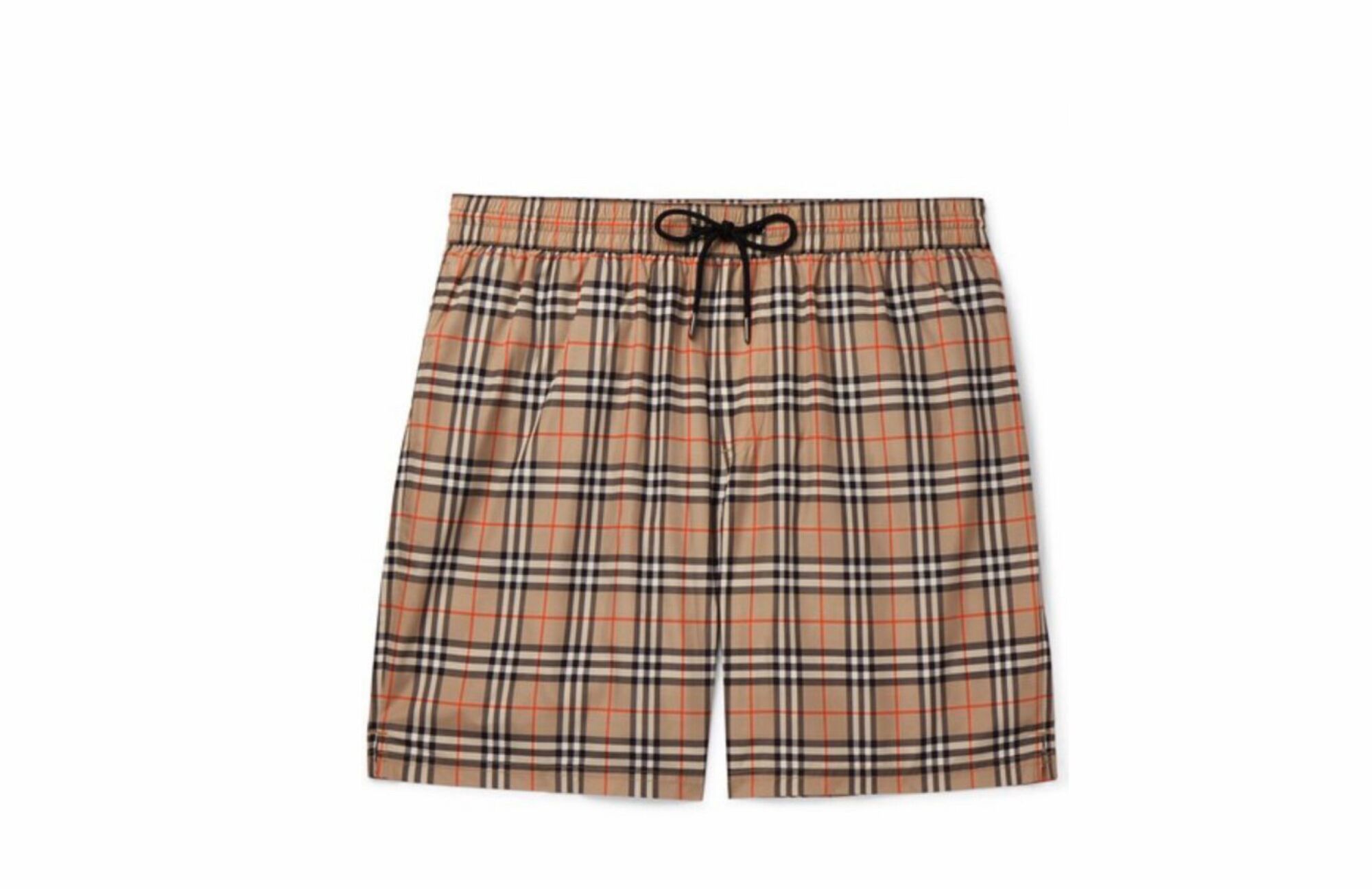 Burberry check swim shorts